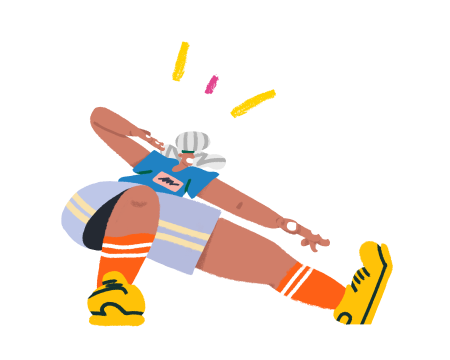 Stretching Forward Illustration
