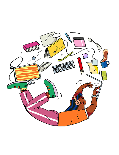 Working elements illustration